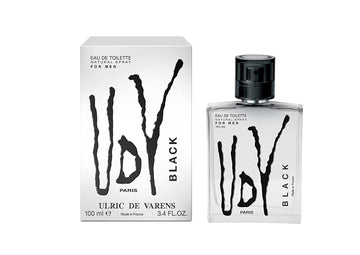 Ulric De Varens Black - Eau De Toilette For Men - Modern, Classic, Citrusy Scent - Woody, Adventurous Notes Of Bergamot, Green Apple, White Flower, And Musk - Ideal For A Daily Fragrance- 3.4 Fl Oz