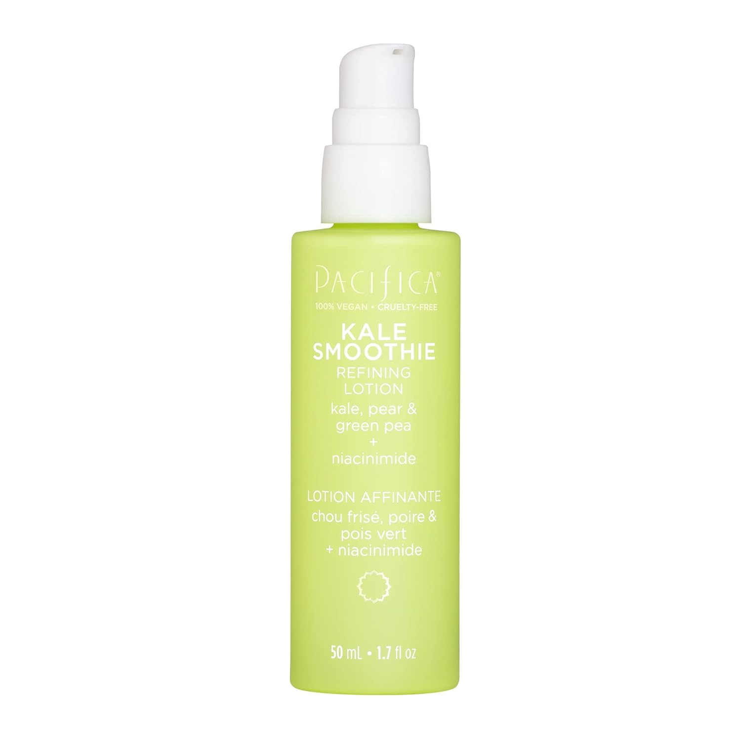 Pacifica Beauty | Kale Smoothie Refining Lotion | Face Moisturizer Serum | Assists Redness, Pores, Textures, Tone | Supergreens, Kale, Aloe, Niacinamide, Green Pea, Vitamin C + E | Hydration, | Vegan