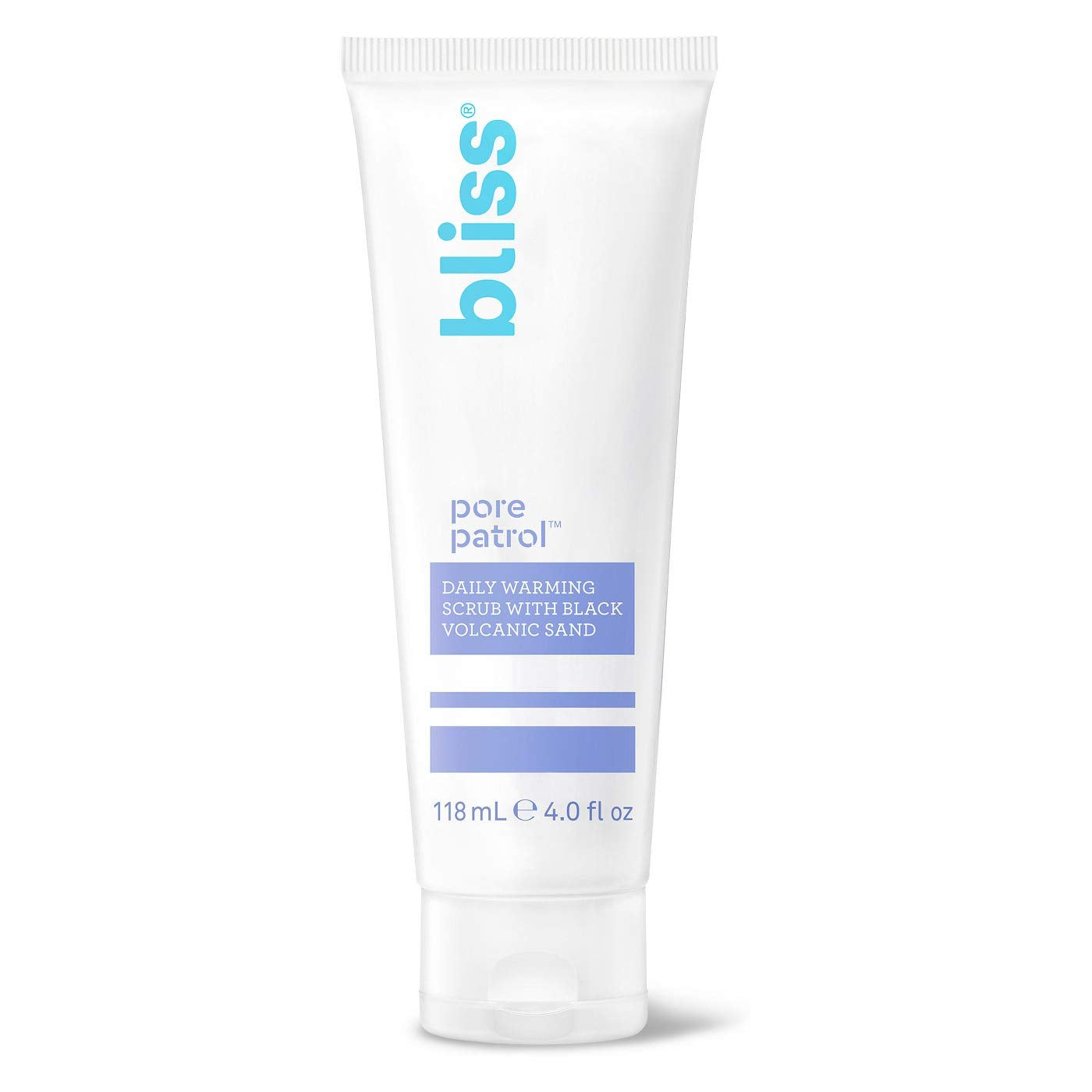 Bliss Pore Patrol Warming Daily Purifying Scrub - 4.0 Fl Oz - Oil-Free Exfoliating Scrub - Safe for Sensitive Skin- Visibly Minimizes Pores - Clean- Vegan & Cruelty-Free : Beauty & Personal Care