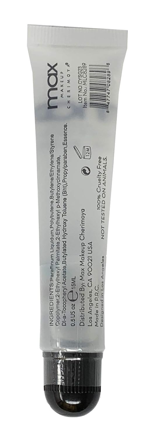 Cherimoya (3Pack) Max Makeup Lip Polish Coconut Oil Clear Gloss : Beauty & Personal Care
