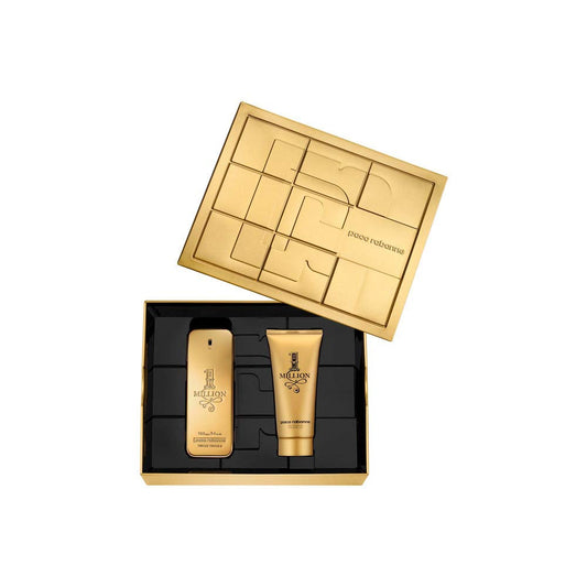 Paco Rabanne One Million For Men 2 Piece Set Tin Box (3.4 Oz Eau De Toilette Spray + 3.4 Oz Shower Gel)