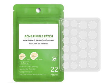 Acne Pimple Master Patch - Spot Repair Hydrocolloid Patches Targeted Defence Against Pimples Spots Blemishes Blackheads, Drug-free Non-drying(22patches) (Daily acne patch)