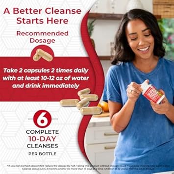 Health Plus Super Colon Cleanse 120 Day Supply Of Gentle Gut Cleanse Detox, Psyllium Husk, Probiotics For Constipation Relief & Digestive Support, 480 Capsules : Health & Household