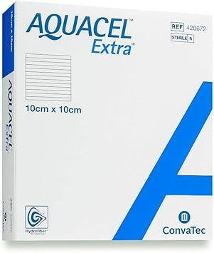 AQUACEL (WOUND DRESSING (PROTEASE MATRIX)) 10CM X 10CM S7501-10 DRESSINGS
