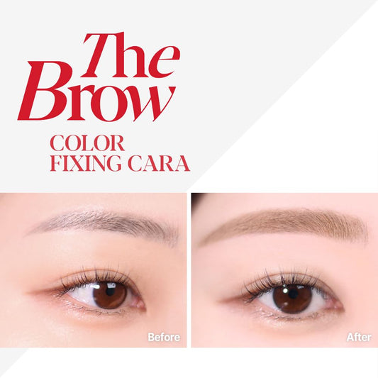 Espoir The Brow Color Fixing Cara #1 Beige 0.1 Fl Oz | Easy Fixing Without Clumping With Skinny Brush | Long Lasting Smudgeproof Eyebrow Mascara | Soft Mood Coloring Tinted Gel | Korean Eye Makeup