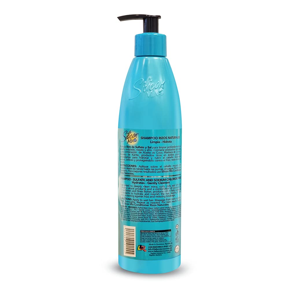 Silicon Mix SULFATE FREE SHAMPOO FOR NATURAL HAIR | RIZOS NATURALES |FOR CURLY AND AFRO HAIR | 16 OZ | : Beauty & Personal Care