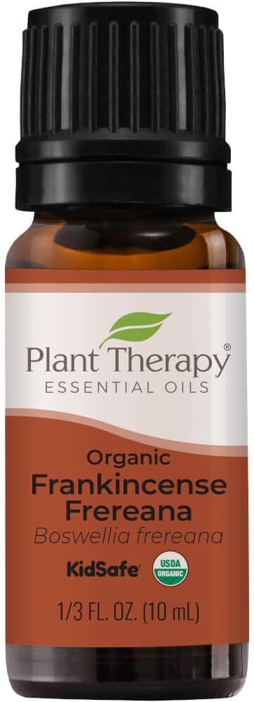 Plant Therapy Organic Frankincense Frereana Essential Oil 100% Pure, Usda Certified Organic, Undiluted, Natural Aromatherapy, Therapeutic Grade 10 Ml (1/3 Oz)