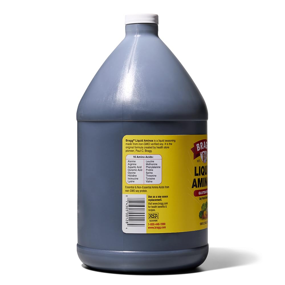 Bragg Liquid Aminos All-Purpose Seasoning - 32 Fl Oz - Gluten-Free Soy Sauce Substitute - Perfect For Stir-Fries And Cooking At Home : Gourmet Food : Grocery & Gourmet Food