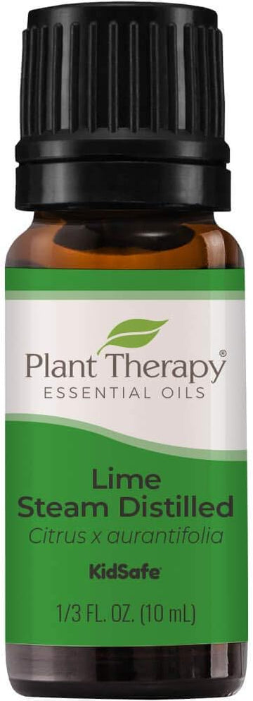 Plant Therapy Lime Steam Distilled Essential Oil 10 Ml (1/3 Oz) 100% Pure, Undiluted, Therapeutic Grade