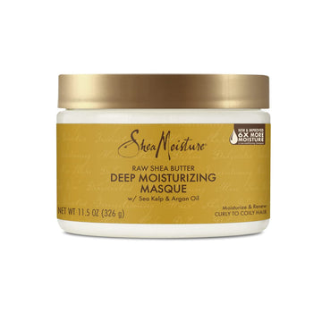 Sheamoisture Raw Shea Butter Deep Moisturizing Hair Masque, 11.5 Fl Oz - Deep Conditioner For Curly Hair To Moisturize And Renew, Sustainable, Organic, Cruelty-Free