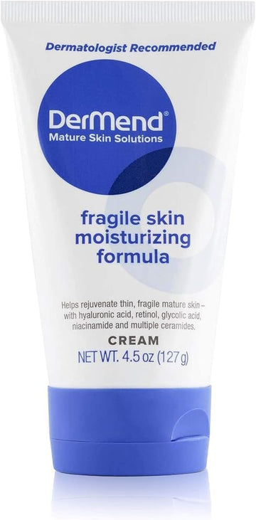 Dermend Specialized Fragile Skin Moisturizing Cream: Formula To Restore & Rejuvenate Mature Skin - 4.5 Oz Tube