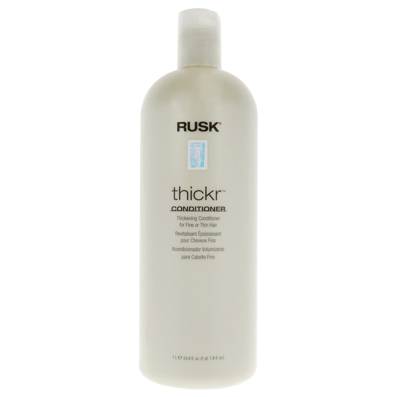 Rusk Designer Collection Thicker Thickening Conditioner For Fine Or Thin Hair, 13.5 Oz, Daily-Use Thickening Conditioner That Strengthens And Repairs, Gives Full-Bodied Appearance