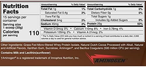 BariatricPal Clean Whey Protein (25g) with Probiotics (15 Servings) (Chocolate) : Health & Household