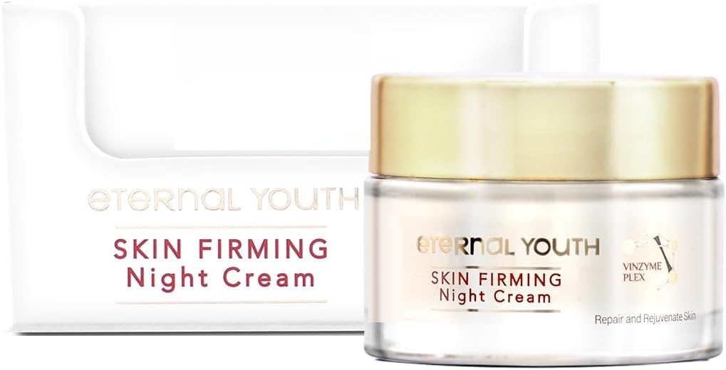 Eternal Youth Night Cream – 50G | Skin Firming & Repair Night Cream With Vinzyme Plex, Niacinamide & Vitamin E | Minimizes Signs Of Ageing | Tightens & Rejuvenates Skin Overnight