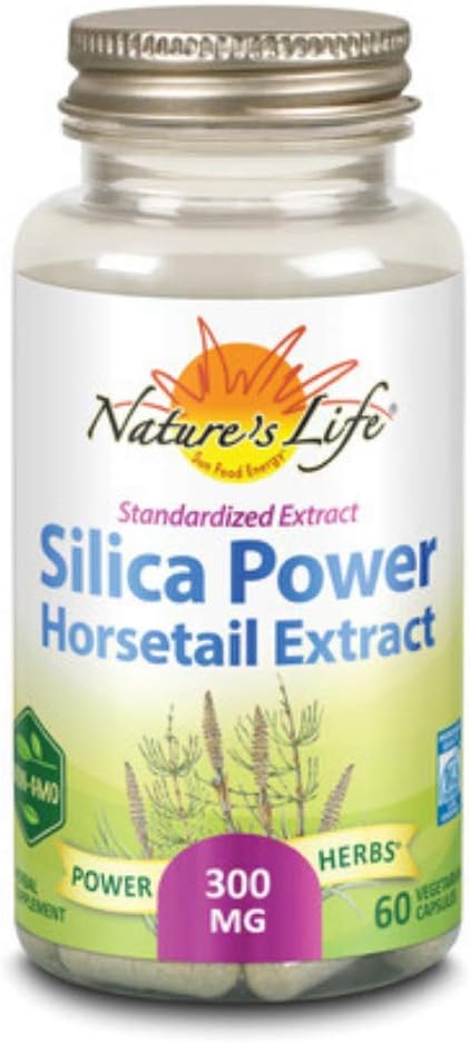 Nature's Life Silica-Powder Capsules | 60 Count : Health & Household