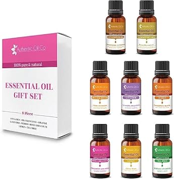 8 Piece 10ml Essential Oil Gift Set 6 Pure and Natural Oils Aromatherapy Diffuser, Cosmetics : Amazon.co.uk: Health & Personal Care