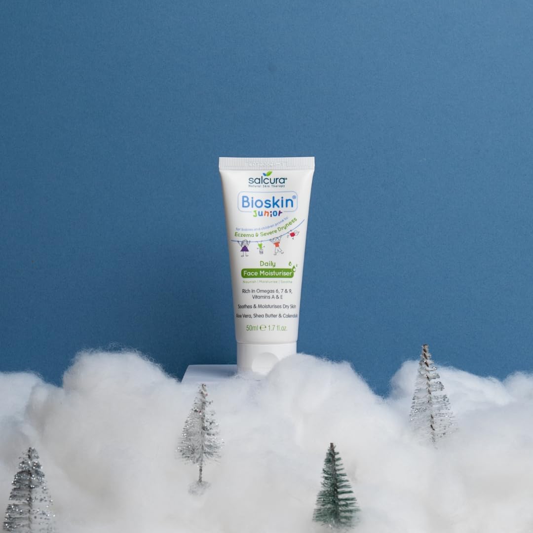 Salcura Natural Skin Therapy, Bioskin Junior Daily Face Moisturiser, Packed With Natural Ingredients, Soothes Irritation, Nourish & Sooth Dryness & Flakiness 50Ml