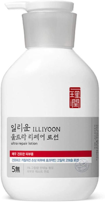 Illiyoon Ultra Repair Lotion | High-Enriched Moisturizing For Face And Body, Long Lasting Hydration By Repairing Moisture Barrier, For Dry & Sensitive Skin, 11.83 Fl.Oz