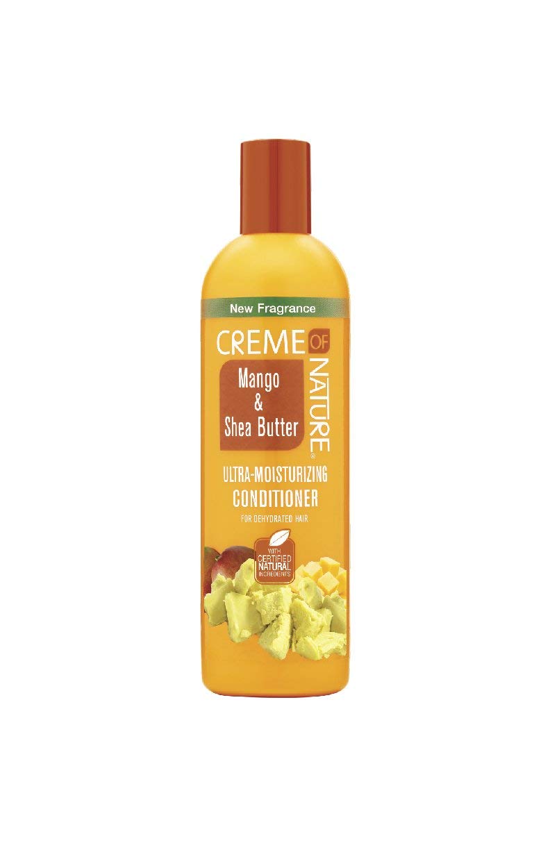 Conditioner with Mango & Shea Butter by Creme of Nature, Ultra Moisturizing for Dry Dehydrated Hair, 12 Fl Oz : Beauty & Personal Care