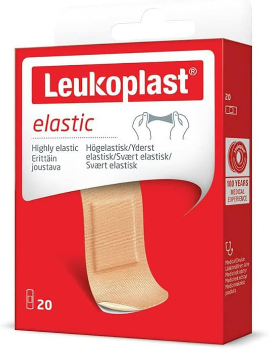 Leukoplast Elastic - Cerotto Elastico 28 X 72 Mm, 20 Pezzi