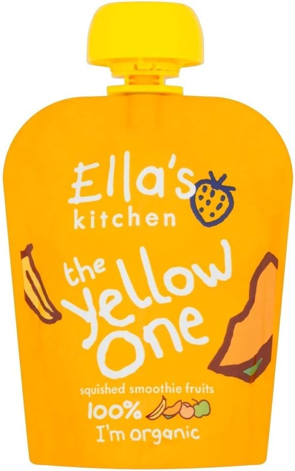 Ella'S Kitchen Organic The Yellow One Smoothie Fruits 90 G (Pack Of 12)