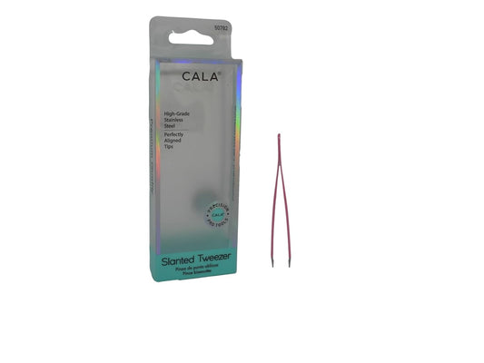 Cala Pro Pink Slanted Tweezers