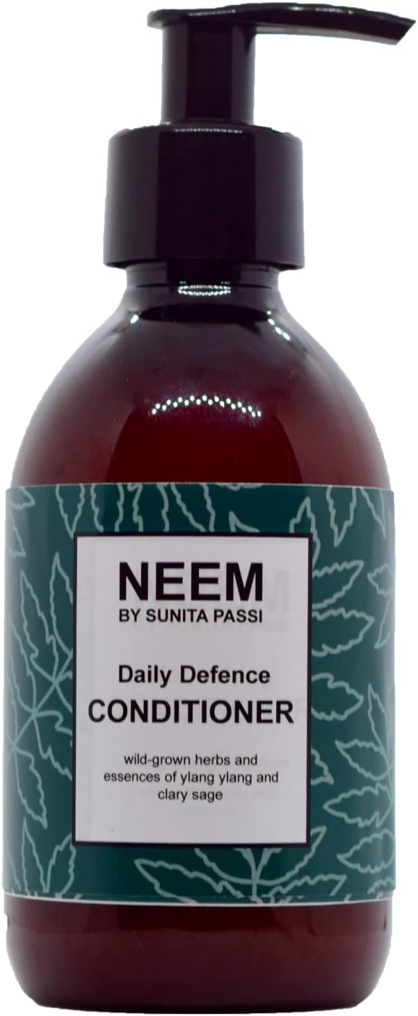 Neem Sunita Passi - Ayurvedic Neem Conditioner, 250Ml - Nourishing Ayurveda Conditioner For All Hair Types & Sensitive Scalps - Lemon & Ylang Ylang Essential Oils - Vegan & Natural Hair Care