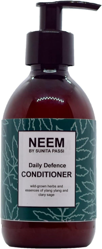 Neem Sunita Passi - Ayurvedic Neem Conditioner, 250Ml - Nourishing Ayurveda Conditioner For All Hair Types & Sensitive Scalps - Lemon & Ylang Ylang Essential Oils - Vegan & Natural Hair Care