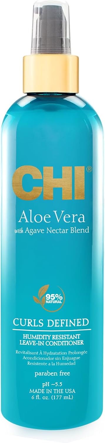 Chi Aloe Vera Humidity Resistant Leave-In Conditioner, 177 Ml White