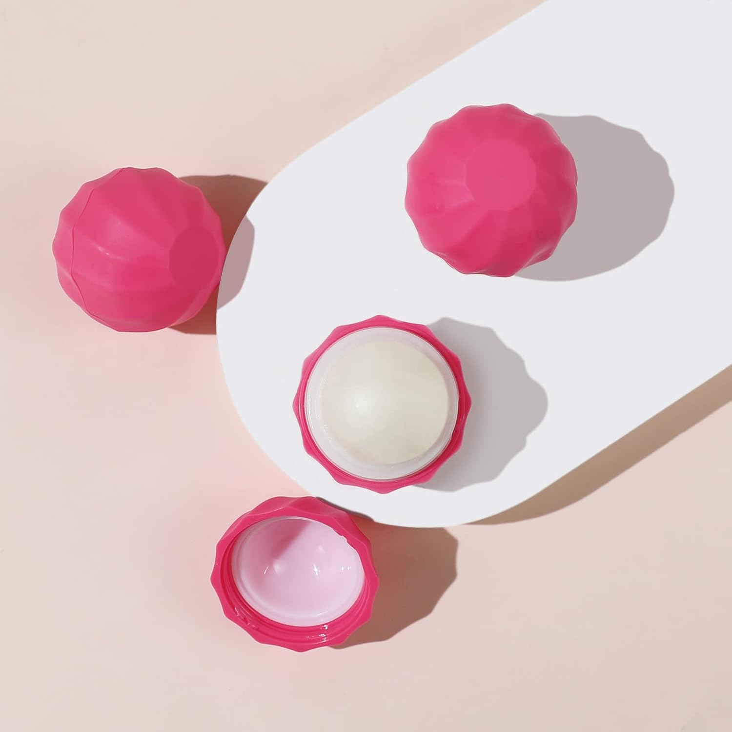 Longway 0.24Oz (7Ml) Empty Lip Balm Sphere Containers | Screw Cap Lipstick Tubes/Chapstick Tubes/Chapstick Holder For Lip Gloss & Bpa Free (Rose) : Beauty & Personal Care