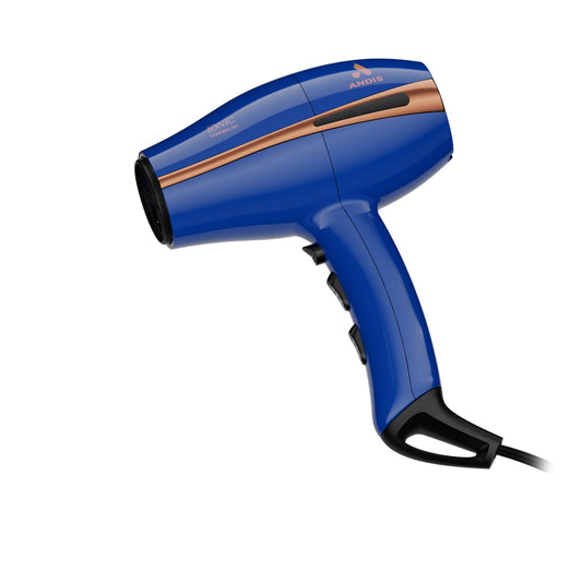 Andis 84040 Pro Dry Elite 1875 Watt Multi-Setting Tourmaline Ionic Styling Hair Dryer, 3 Heat And 2 Speed Settings, Styling Attachment, Extra-Long 8-Foot Cord, Blue