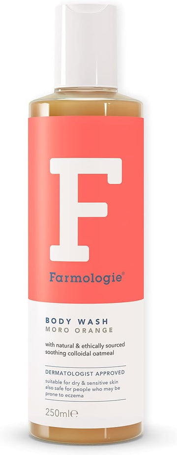 Farmologie, Body Wash, Moro Orange, Dry And Sensitive Skin, Dermatologist Approved, 250 Ml