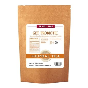 The Republic Of Tea Be Well Teas No. 18, Get Probiotic Herbal Tea For Digestive Health, Refill Pack Of 250 Tea Bags