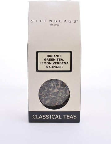 Steenbergs Organic Green Tea With Lemon Verbena And Ginger (Loose Leaf) 60G