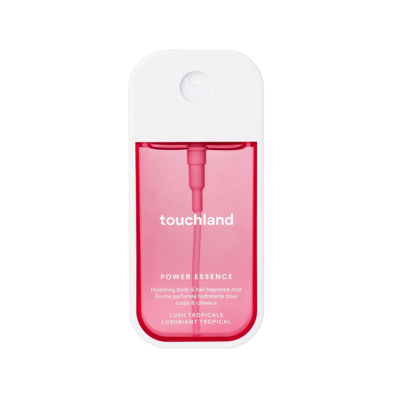 Touchland Power Essence Hydrating Body & Hair Fragrance, Lush Tropicale, 2 Fl. Oz. Travel Size Body Mist