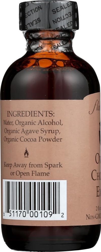 Organic Chocolate Extract, 2 Ounce Bottle