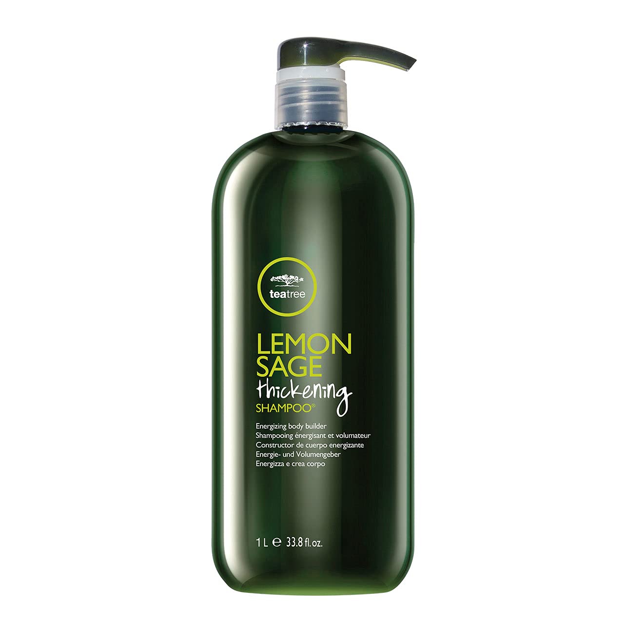 Tea Tree Lemon Sage Thickening Shampoo, Builds Body + Boosts Volume, For Fine Hair