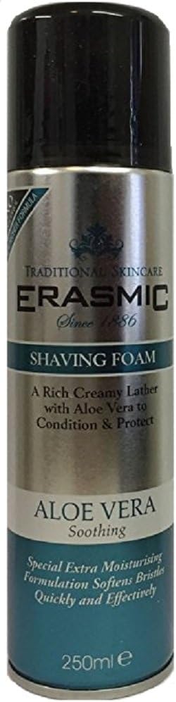 X2 Erasmic Traditional Skincare Shave Foam Aloe Vera Soothing 250Ml