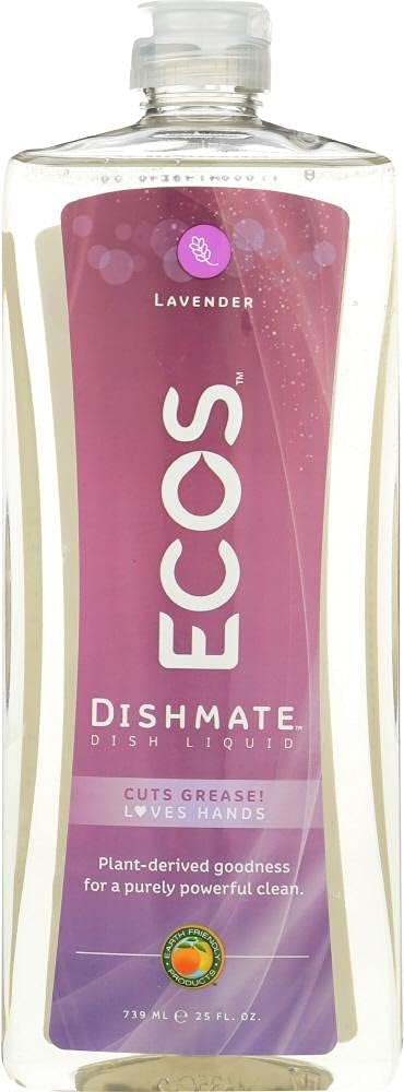 Earth Friendly Ultra Liquid Dishmate Natural Lavender - 25 fl oz : Health & Household