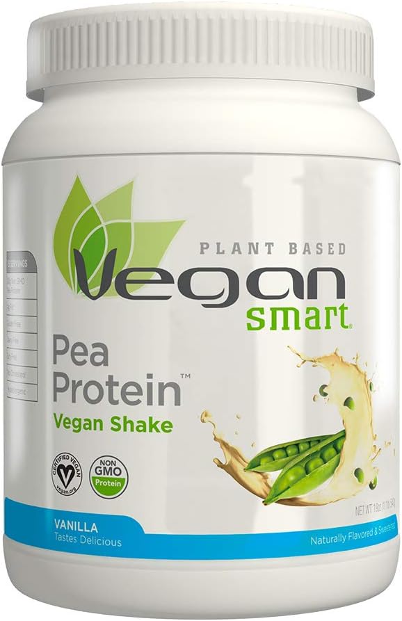 Vegansmart Naturade Plant Based Pea Protein Powder - Gluten Free, Dair