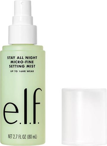 E.L.F. Stay All Night Micro-Fine Setting Mist, Hydrating & Refreshing Makeup Setting Spray For 16Hr Wear-Time, Vegan & Cruelty-Free, 2.7 Fl Oz