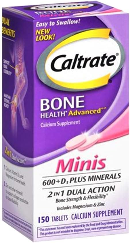 Caltrate Minis Plus Minerals - 150 Mini Tablets : Health & Household
