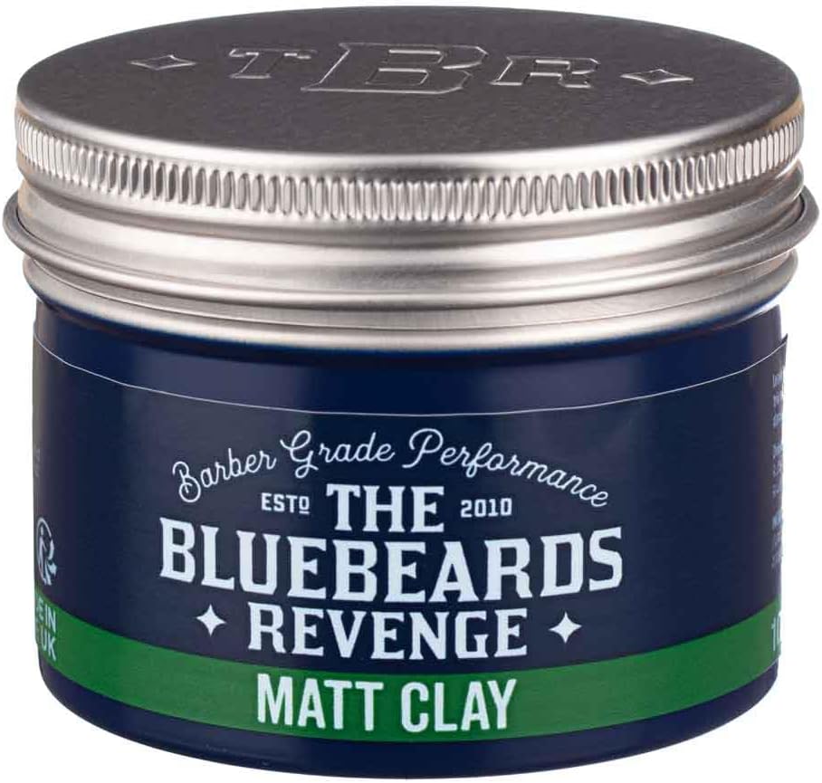 The Bluebeards Revenge Matt Clay, Medium Hold Low Shine Hair Clay For A Matte Finish Hairstyle With Added Texture 100Ml
