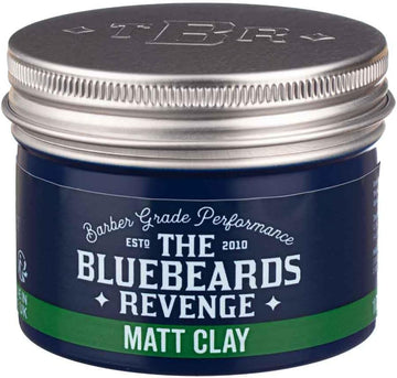 The Bluebeards Revenge Matt Clay, Medium Hold Low Shine Hair Clay For A Matte Finish Hairstyle With Added Texture 100Ml
