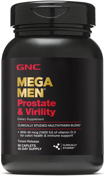 Gnc Mega Men Prostate And Virility | Supports Optimal Sexual Health And Prostate Health | 90 Caplets