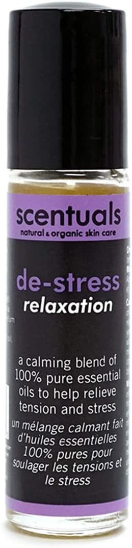 Essential Oil Blend Roll On De-Stress: Lavender Essential Oil, Chamomi
