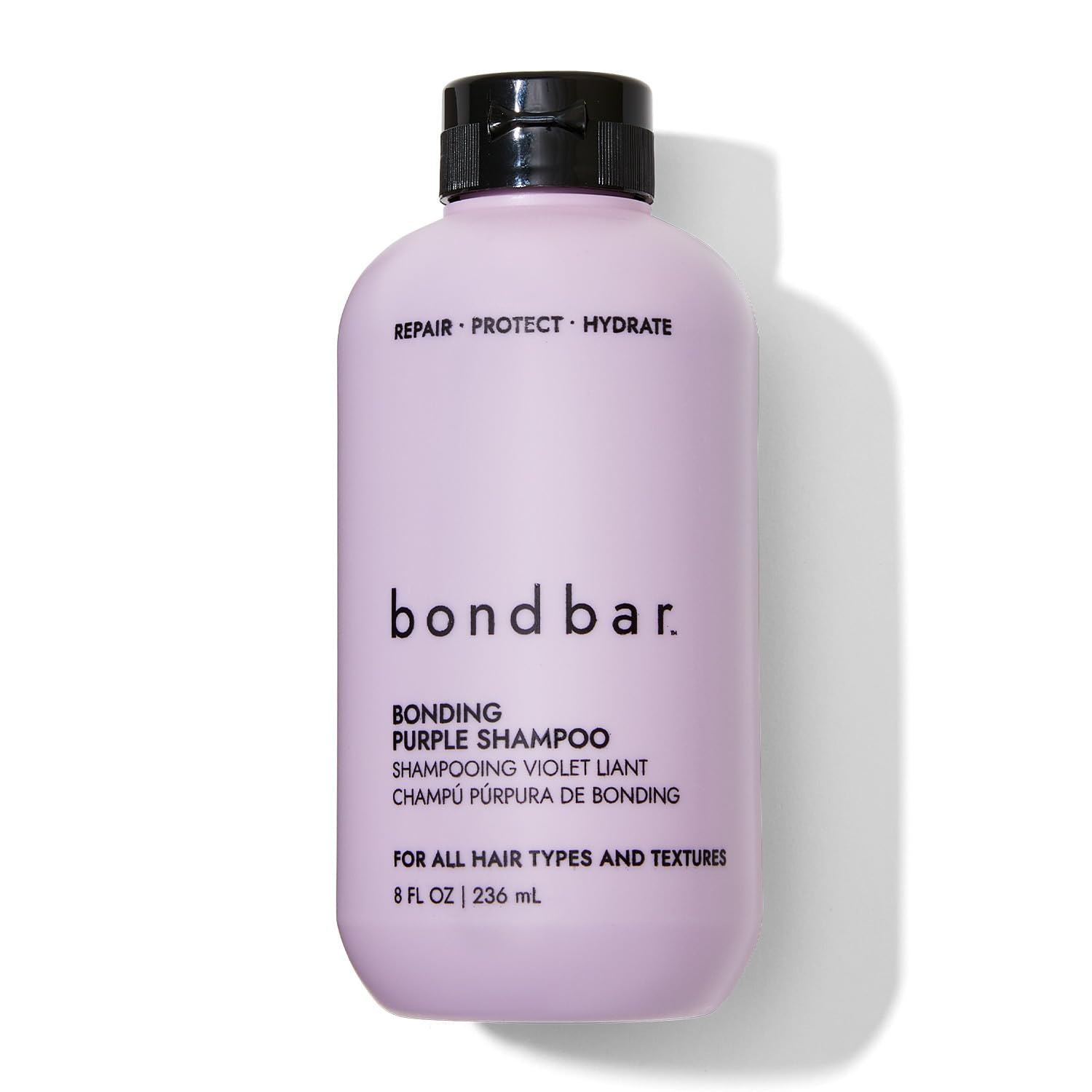 Purple Brightening Shampoo For Blonde, Lightened & Gray Hair, Neutralizes Brassiness, Repairs, Protects, Hydrates, Vegan, Cruelty-Free, 8 Fl. Oz