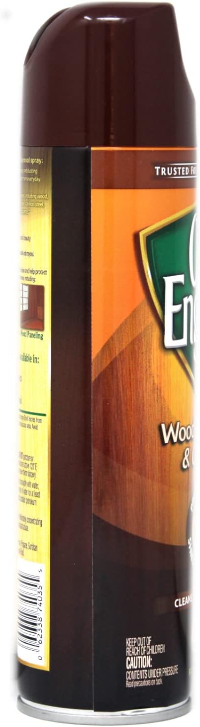 Old English Aerosol Wood Protector & Cleaner, Fresh Lemon 12.5 oz Can