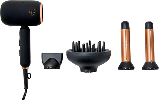 Ion Luxe 4-In-1 Autowrap™ Airstyler - Interchangeable Hair Dryer & Curler For All Hair Types