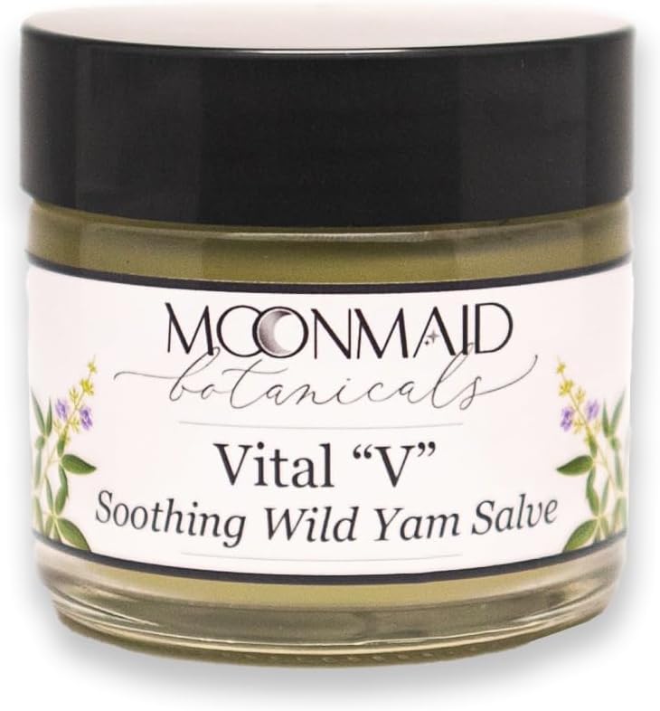 Vital V Wild Yam Salve | Vaginal Moisturizer for Menopause Support and Vaginal Dryness Natural Remedies by MoonMaid Botanicals : Health & Household